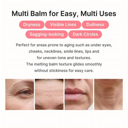 PDRN Pink Collagen Multi Balm | Firming Eye, Face & Neck Stick