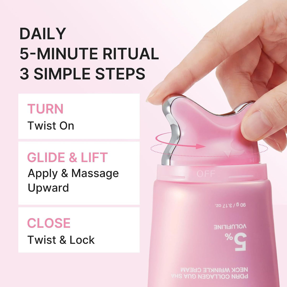 PDRN Collagen Neck Cream with Massager